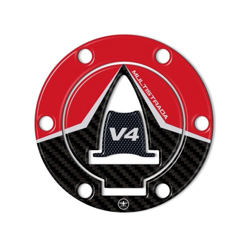 Adhesivo protector de tapón de depósito 3D compatible con Ducati Multistrada V4 2021 2