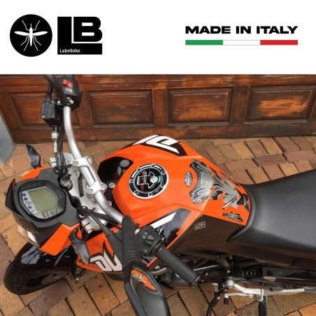 Adesivo 3d Protezione Tappo Serbatoio Compatibile Con Ktm 125 Duke 2013-2016