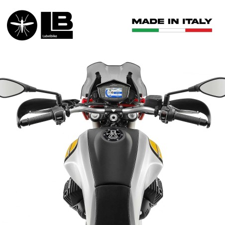 Adesivo 3D Protezione Tappo Serbatoio compatibile con Moto Guzzi V85TT 2019-2023