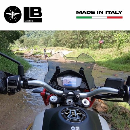 Adesivo 3D Protezione Tappo Serbatoio compatibile con Moto Guzzi V85TT 2019-2023