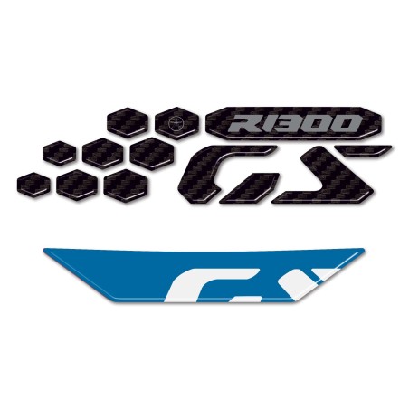 Adesivi 3D protezioni frontali sotto cupolino moto compatibili con Bmw R1300GS