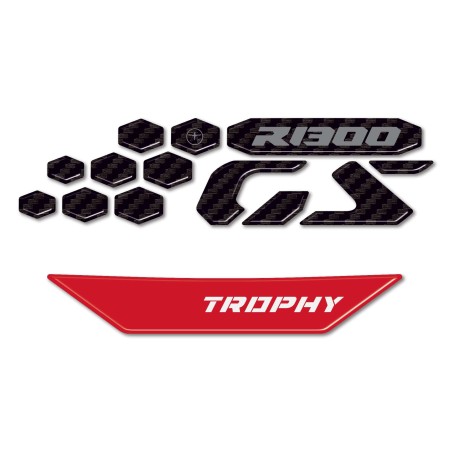 Pegatinas 3D protectores delanteros bajo carenado moto compatible con Bmw R1300GS