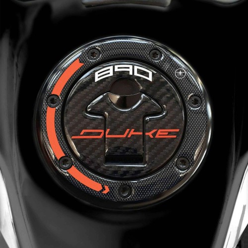 Adesivo 3D Protezione Tappo Serbatoio compatibile con moto KTM 890 Duke 2021-23