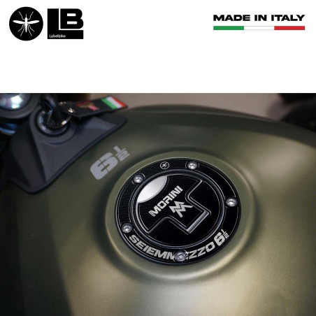 Adesivo 3D protezione tappo serbatoio compatibile con Moto Morini SEIEMMEZZO SCR
