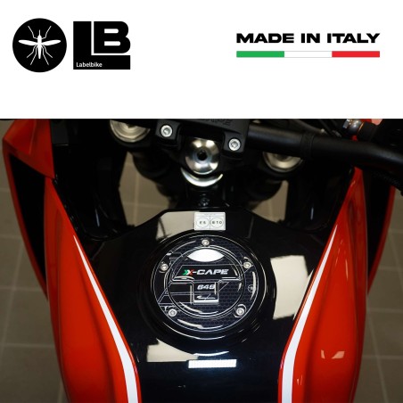 Adesivo 3D Protezione tappo serbatoio compatibile con Moto Morini X-CAPE 2022