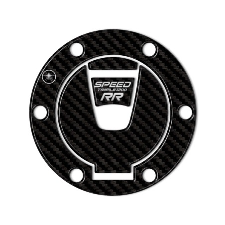 Adesivo 3D Protezione tappo serbatoio compatibile con Triumph Speed Triple 1200 RR