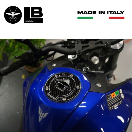 Adhesivo 3D Protección tapa depósito compatible con Yamaha Mt-125 2020-2023