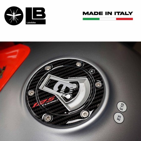 Adesivo 3D Protezione tappo serbatoio moto compatibile con Aprilia Tuono 125