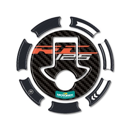 Adesivo 3D Protezione Tappo Serbatoio moto compatibile con KTM RC 125 2015-2021