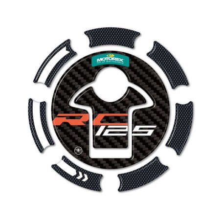 Adesivo 3D Protezione Tappo Serbatoio moto compatibile con KTM RC 125 2022