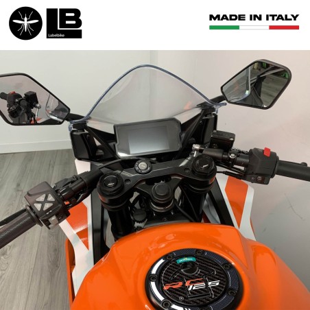 Adesivo 3D Protezione Tappo Serbatoio moto compatibile con KTM RC 125 2022