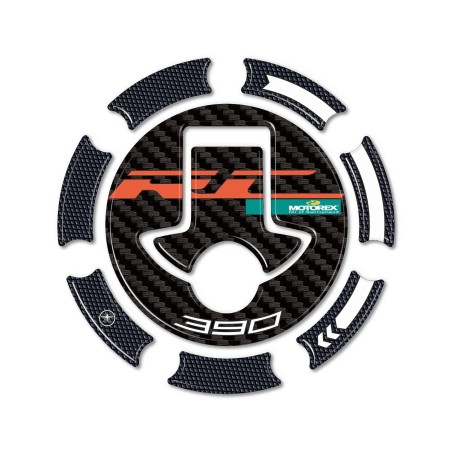 Adesivo 3D Protezione Tappo Serbatoio moto compatibile con KTM RC 390 2015-2020