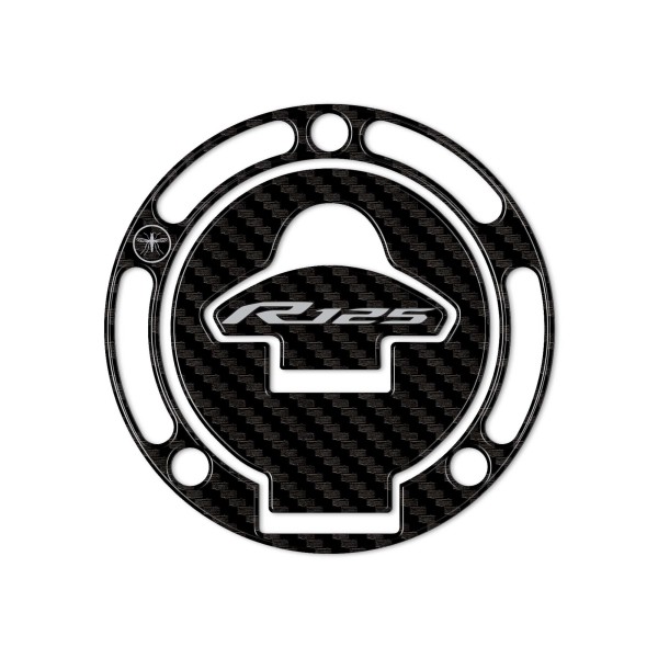 Adesivo 3D Protezione tappo serbatoio moto compatibile con Yamaha R125 2019-2022