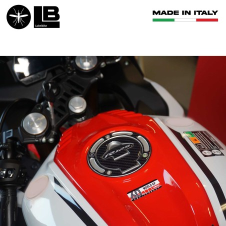 Adesivo 3D Protezione tappo serbatoio moto compatibile con Yamaha R125 2019-2022