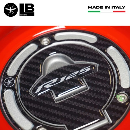 Adesivo 3D Protezione tappo serbatoio moto compatibile con Yamaha R125 2019-2022