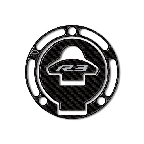 Adesivo 3D Protezione Tappo Serbatoio Moto compatibile Yamaha YZF R3 2019-2021