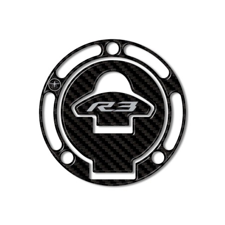 Adesivo 3D Protezione Tappo Serbatoio Moto compatibile Yamaha YZF R3 2019-2021