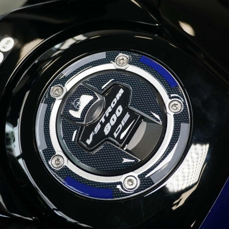 Adesivo 3D protezione tappo serbatoio moto compatibili con Suzuki V-Strom 800DE