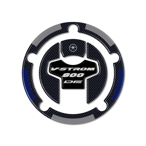 Pegatina 3D protector tapa depósito moto compatible con Suzuki V-Strom 800DE 2
