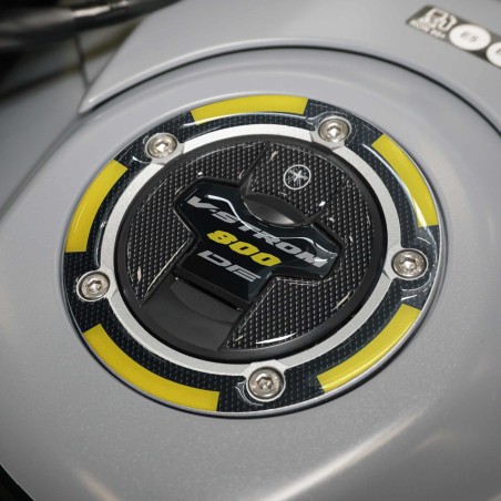 Adesivo 3D protezione tappo serbatoio moto compatibili con Suzuki V-Strom 800DE