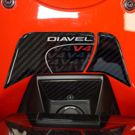 Paraserbatoio Adesivo 3D Protezione moto compatibile con Ducati Diavel v4 2023