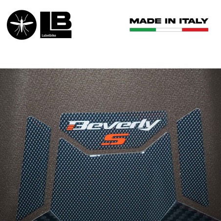 Adesivo 3D protezione zona portaoggetti compatibile con Piaggio Beverly S 2021-2024