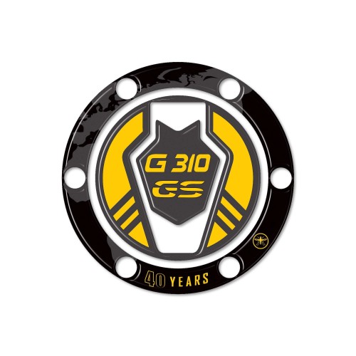 3D fuel cap sticker compatible with BMW G 310 GS 40th anniversary 2017-2023 2