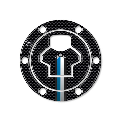 Adesivo 3D tappo serbatoio compatibile con moto BMW fino al 2006 Carbonio