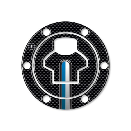 Adesivo 3D tappo serbatoio compatibile con moto BMW fino al 2006 Carbonio