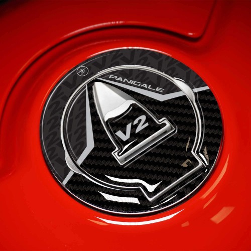 Adesivo 3D Tappo Serbatoio compatibile con moto Ducati Panigale V2 2020-2024