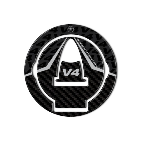 Adesivo 3D Tappo Serbatoio compatibile con moto Ducati Streetfighter V4 2020-21