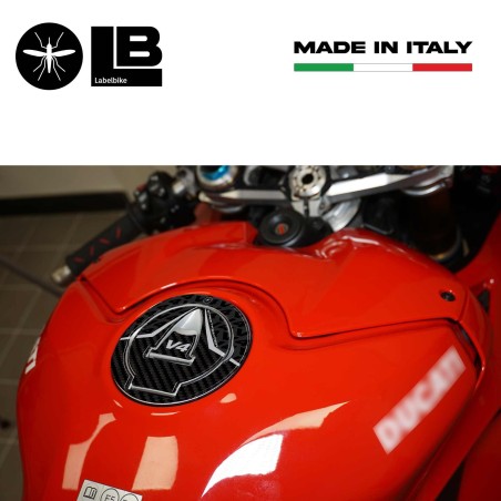 Adesivo 3D Tappo Serbatoio compatibile con moto Ducati Streetfighter V4 2020-21