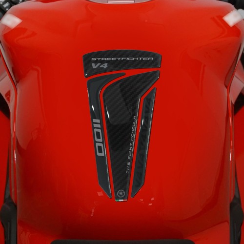 Adesivo Gel 3D Paraserbatoio moto compatibile con Ducati Streetfighter V4 2023