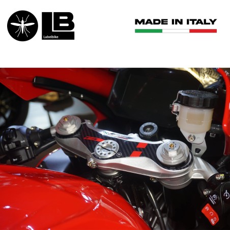 Adesivo gel 3D Piastra forcella sterzo compatibile con moto Mv Agusta F3 2021
