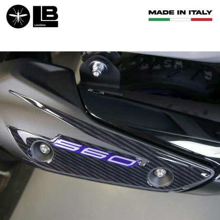 Adesivo gel 3D protezione carter marmitta compatibile Yamaha Tmax 560 2020-22