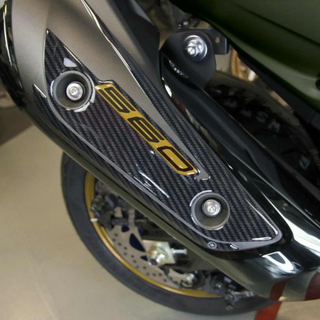 Pegatina 3D protector silenciador compatible Yamaha Tmax 560 2020-2025
