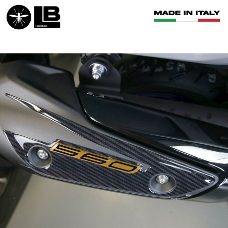 Adesivo gel 3D protezione carter marmitta compatibile Yamaha Tmax 560 2020-22
