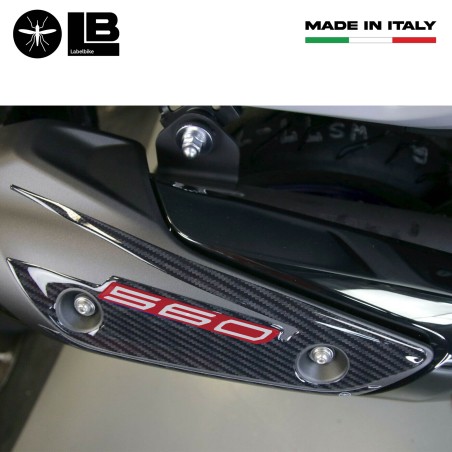 Adesivo gel 3D protezione carter marmitta compatibile Yamaha Tmax 560 2020-22