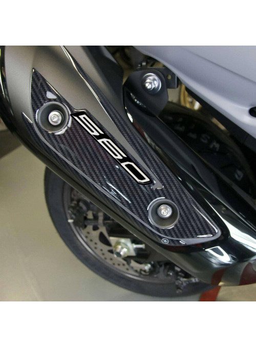 Adesivo gel 3D protezione carter marmitta compatibile Yamaha Tmax 560 2020-22
