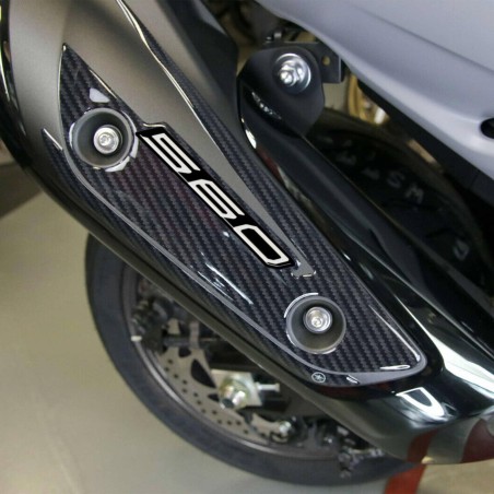 Adesivo gel 3D protezione carter marmitta compatibile Yamaha Tmax 560 2020-22