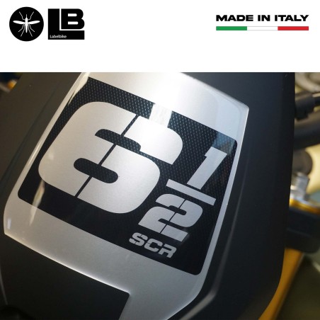 Adesivo gel 3D Protezione cupolino compatibile con Moto Morini SEIEMMEZZO SCR