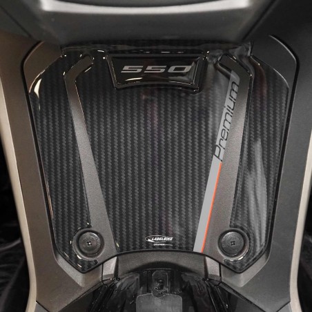 Gel adhésif 3D Protection du marchepied Scooter compatible avec Kymco Ak550 Premium