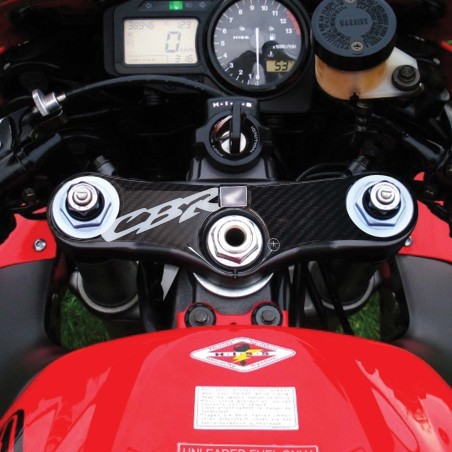 Adesivo Honda protezione piastra sterzo forcella moto CBR 900rr 2000-03 bianco