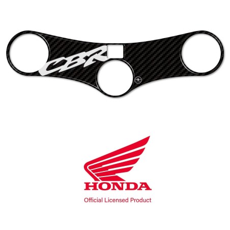 Adesivo Honda protezione piastra sterzo forcella moto CBR 900rr 2000-03 bianco