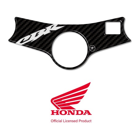 Adesivo Honda protezione piastra sterzo forcella moto Cbr600f logo honda bianco
