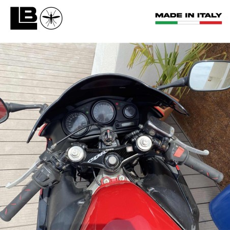 Adesivo Honda protezione piastra sterzo forcella moto Cbr600f logo honda bianco