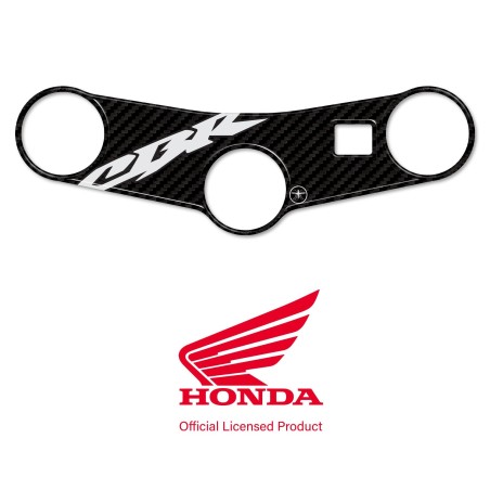 Adesivo Honda Protezione piastra sterzo forcella moto Cbr600rr Logo Honda Bianco