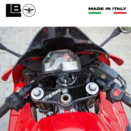 Adesivo Honda protezione piastra sterzo forcella moto cbr600rr 2005-06 bianco