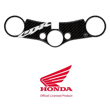 Adesivo Honda protezione piastra sterzo forcella moto cbr600rr 2007-12 bianco