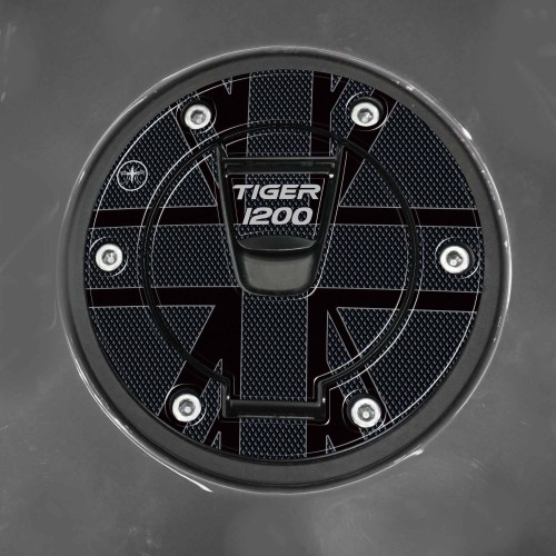 Adesivo 3D Protezione tappo serbatoio moto compatibile con Triumph Tiger 1200